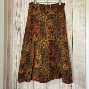 Zoe D Womens  Wool blend Floral skirt size 10